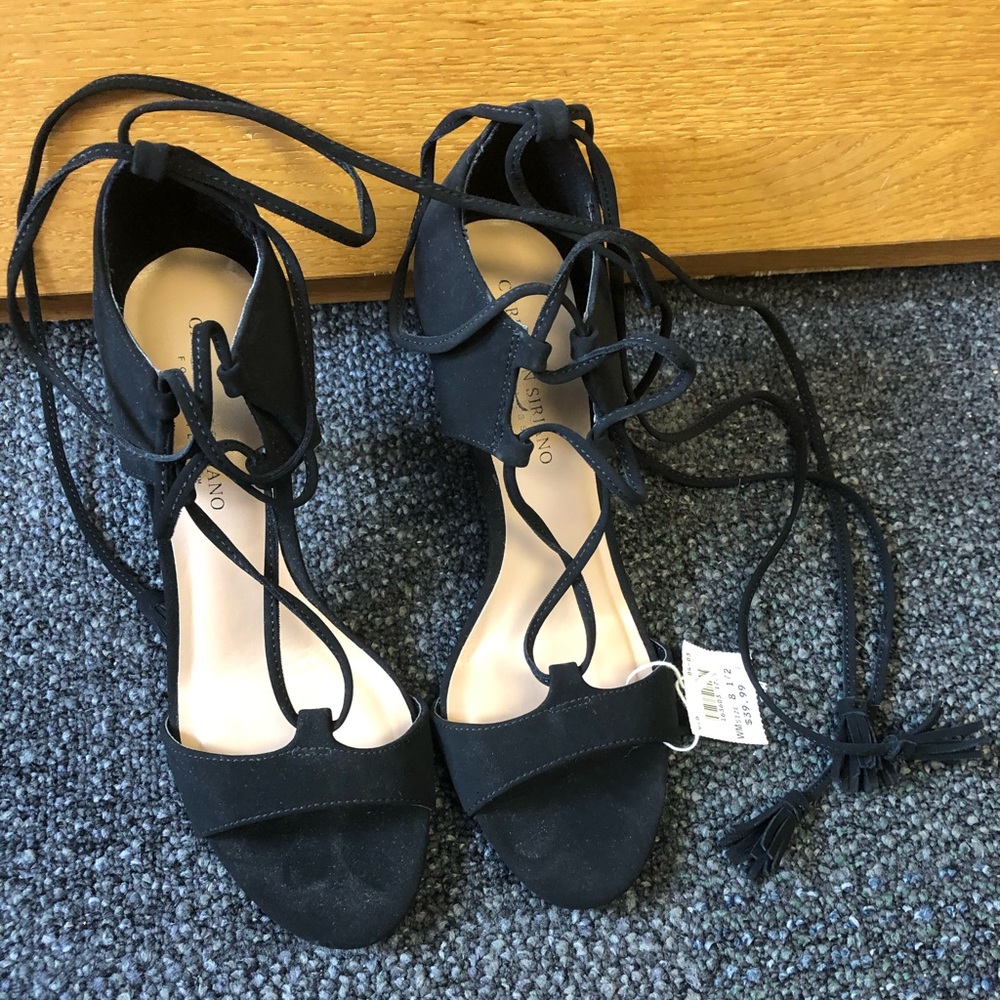 Black stiletto heels